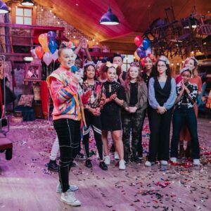 Kyra Leroux Instagram - The J Team is OUT NOW on @paramountplus !!!!! 
It feels like just yesterday that we wrapped this magical movie with some of the best people on the planet. So proud to forever be on the J Team💖 
@itsjojosiwa @nickelodeon 
#thejteam #jojosiwa
📸: @cass.oneil