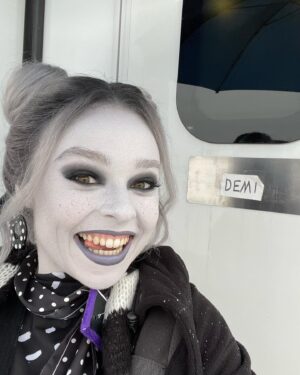 Kyra Leroux Instagram - Can’t believe it’s been a year since we filmed MONSTER HIGH 2!! I guess I can post about it now that the strike’s been over for 3 months and the movie’s been out for 4??? 

So many memories this week of a wonderful wonderful experience with an even greater group of people. 
Not pictured: @toddholland3 @hlghlg @randabarett @casewalker and many many more 
If you want to hear me talk more about it head over to @thejuliamarley ‘s YouTube channel!!! Or just go watch the movie on Paramount Plus that works too :) 

@monsterhigh @paramountplus @nickelodeon @mattel

Makeup by @gilabois