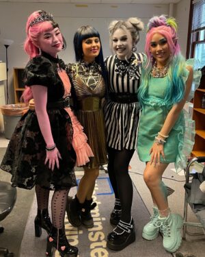 Kyra Leroux Instagram - Can’t believe it’s been a year since we filmed MONSTER HIGH 2!! I guess I can post about it now that the strike’s been over for 3 months and the movie’s been out for 4??? 

So many memories this week of a wonderful wonderful experience with an even greater group of people. 
Not pictured: @toddholland3 @hlghlg @randabarett @casewalker and many many more 
If you want to hear me talk more about it head over to @thejuliamarley ‘s YouTube channel!!! Or just go watch the movie on Paramount Plus that works too :) 

@monsterhigh @paramountplus @nickelodeon @mattel

Makeup by @gilabois