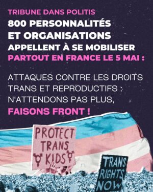 La Briochée Instagram - Ensemble dans la rue le 5 Mai 🏳️‍⚧️💕🏳️‍⚧️ Ne laissons pas les peurs et la haine irrationnelle s'installer dans nos communautés. Soyons fier.es, soyons fierce et joignons nos forces.