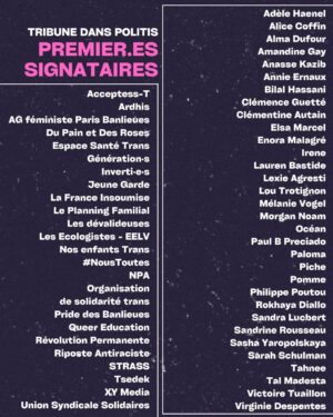La Briochée Instagram - Ensemble dans la rue le 5 Mai 🏳️‍⚧️💕🏳️‍⚧️ Ne laissons pas les peurs et la haine irrationnelle s'installer dans nos communautés. Soyons fier.es, soyons fierce et joignons nos forces.