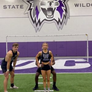 La'Darius Marshall Instagram - DOUBLE UP WITH @lexis_peterson SP: (@ben.cheers) 
•
•
•
Weber 💜🖤🤍 that’s the place to be. So thankful for everyone who came out to the clinic and stunted with us. So grateful for all the new faces I met and all the love spread around the field house. WILDCATS are stunting and I love it! #GrindTime #BeastIsAwake #LetsGetIt #WeBeforeMe #WeberState #Thankful