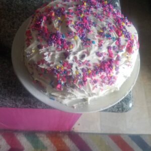 Lady Red Couture Instagram - Here's my Birthday cake @jonnymcgovernisyourdaddy made me a two layer confetti cake! So yummy! Thanks to all my babies & my children, sisters, brothers of the LGBTQA community! It was great  now it's time I pray to to Universe for resolution & understanding.  Honestly, if our leaders weren't fascist, racist & capitalistic they might understand how people feel, including @Bencarson! The thing is they all come in different shades of delusion... Classism it's not just for white people anymore! Y'all better wake up and pay attention! #saywoke #ladyred #hillshirefarmgeat #heyqween #becausetheyneedit #thugwhisperer #blackgirlmagicla #ladyboss #transvisibility #transattracted #fambam #hellogrinder #tittesonyourback #overthosewhodontsupportlgbt