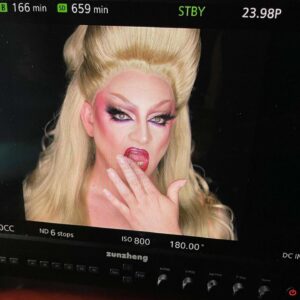 Laila McQueen Instagram - Did y’all catch the show in last weeks episode of @werehere ?!
Here’s a few close ups and concepts from my time on set this episode. Had the privilege of closing out in TN by painting the lovely faces of @sashavelour and @veronica.p679 <33 
-
Don’t miss out on the next episode this week as we head to Oklahoma and also welcome @latriceroyale to the we’re here family!
-
-
Hair @wigsandgrace 
Dress @marcosquared @diegomontoyastudio 
Gloves @zoeziegfeld