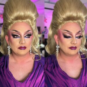 Laila McQueen Instagram - Did y’all catch the show in last weeks episode of @werehere ?!
Here’s a few close ups and concepts from my time on set this episode. Had the privilege of closing out in TN by painting the lovely faces of @sashavelour and @veronica.p679 <33 
-
Don’t miss out on the next episode this week as we head to Oklahoma and also welcome @latriceroyale to the we’re here family!
-
-
Hair @wigsandgrace 
Dress @marcosquared @diegomontoyastudio 
Gloves @zoeziegfeld