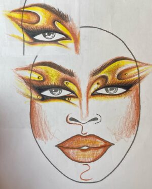 Laila McQueen Instagram - Last weeks stop on @werehere brought us to St George Utah, where we had one of my personal favorite entrance looks. 
The directive was mimic the organic nature of where we would be shooting and I’m just obsessed with what the whole team did to achieve this entire look. Very proud of all of us <3
-
The makeup I did is heavily inspired by the incomparable talents of @naezrahlooks - Truly one of the best makeup artist out there and have been in complete awe of their mind and work for years. 
Hair @wigsandgrace 
Outfit @realdominocouture
