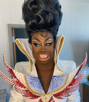Laila McQueen Instagram - Did y’all catch us in Jackson Mississippi this week on @werehere ?! If not, lucky for you were streaming on @hbomax ;) - I’m telling y’all, run don’t walk to that streaming service and go watch one of the most iconic numbers of the show from our new drag daughter this week. She shut. It. Down. 
So go catch up on season 3 and we’ll see y’all this Friday in St. George, Utah! —
Makeup by me 
Hair @wigsandgrace 
Outfit @realdominocouture 
Photos @gregendries