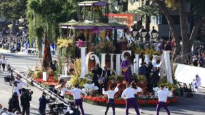 Laine Hardy Instagram - Had a good time out in Pasadena last weekend! Thanks for having me out on the float for the #rosebowlparade, @louisianatravel. @rosebowlgame