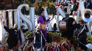 Laine Hardy Instagram - Had a good time out in Pasadena last weekend! Thanks for having me out on the float for the #rosebowlparade, @louisianatravel. @rosebowlgame