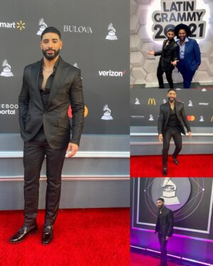 Laith Ashley Instagram - Thank you @josecuervotequila for the invitation to the @latingrammys. 

Shout out to @artrell_f for being there with me! 

Styled by @a.shera.style 
Wearing @grayscaleic