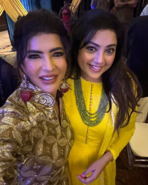 Lakshmi Manchu Instagram - Reconnecting with my Chennai buddies amidst all the madness and fun was incredible. The bond we share is pure and heartfelt. Wishing Varu and Nikki a lifetime of happiness together. Thank you all for including me in your festivities. Special shout-out to the OG, Radhika Garu, for the endless laughter and deep conversations that left my stomach hurting. To each one of you both, in this picture and beyond, thank you for the unwavering love and inclusion. Time simply disappears when I’m with you.