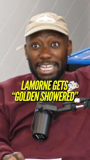 Lamorne Morris Instagram - @lamorne can still feel the warmth on his face to this day 🤣 #ronfunches #lamornemorris #comedypodcast