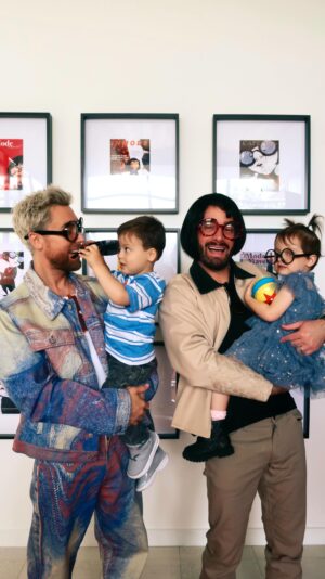Lance Bass Instagram - Don’t worry, no capes here! We had the most INCREDIBLE time visiting @airbnb’s Incredibles Experience and designing our very own supersuits at Edna Mode’s mansion! Can’t wait to see the suits in action 💫@pixar