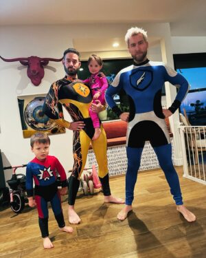Lance Bass Instagram - Double the dads, double the Father’s Day celebration! Happy Dada Day @michaelturchinart ❤️
