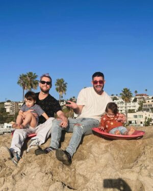 Lance Bass Instagram - Double the dads, double the Father’s Day celebration! Happy Dada Day @michaelturchinart ❤️