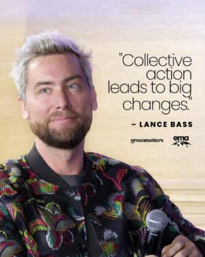 Lance Bass Instagram - @lancebass is totally in sync with the planet.

While most pop music fans probably know Bass as one-fifth of *NSYNC, those in the environmental community know him as a dedicated steward of the Earth. In fact, Bass serves as Board Chair for @green4ema, and regularly uses his platform to promote environmentalism in the film and TV industry.

Bass recently spoke on a panel at the eighth annual EMA IMPACT Summit, an inspiring event that Bass says is all “about harnessing the power of entertainment to drive real, impactful change and inspire our audiences to take action.”

“There’s something so powerful about seeing people from all corners of the entertainment world unite for a common cause,” Bass tells @greenmatters exclusively in an email. “Our industry has such a broad reach, and when we highlight environmental issues and solutions, it amplifies the message to millions of people. It’s about harnessing the power of entertainment to drive real, impactful change.”

Tap the link in @greenmatters’ bio to read the full Q&A with Lance Bass! 

🤝 This post is a collaboration between @greenmatters and @green4ema.⁠

(Media Description: Lance Bass alongside his quote “Collective action leads to big changes.”)
