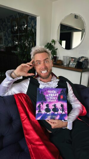 Lance Bass Instagram - Only 162 days until Halloween and we’re taking a trip down Scary Street…

Now’s the time to preorder my book, Trick or Treat on Scary Street! Don’t worry, I won’t bite (Or will I 👀) 

Hitting shelves on 7/23! Link in my bio 🧛