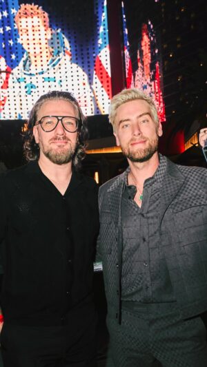 Lance Bass Instagram - The birthday celebration continues! Even got my brother @jcchasezofficial back in Sin City for this one. Check out the latest episode of Frosted Tips brought to you by @otezla_apremilast for the full birthday weekend catch up!