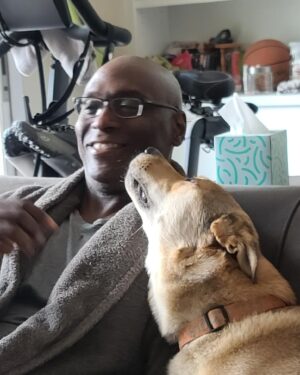Lance Reddick Instagram - Some guy time... #dogsofinstagram