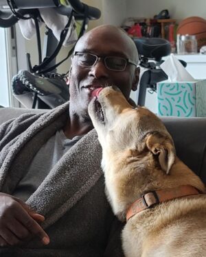 Lance Reddick Instagram - Some guy time... #dogsofinstagram