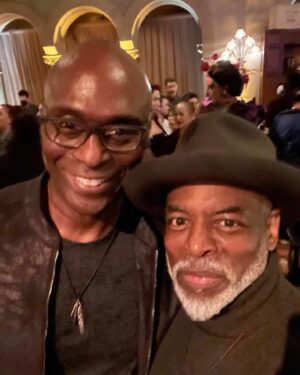 Lance Reddick Instagram - I finally got to meet one of my heroes at the #StarTrekPicard premier last night. (And yes, I still wish I were LeVar Burton.🙂)