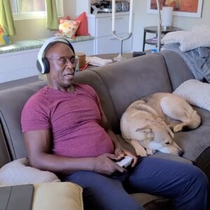 Lance Reddick Instagram - Ron and Tilly enjoy @destinythegame too. #destiny2 #dogsofinstagram
