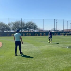 Landon Donovan Instagram - Thank you Coach Murphy @_dvn23 @christianyelich and the rest of the @brewers players and staff for inviting us out to Spring Training…it was a trip we will never forget 🙌🏽🙏🏽⚾️