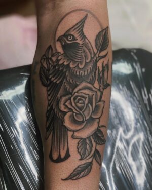 Lane Toran Instagram - 2024 will be 10 years of living in NC which called for a cardinal by the homie @byow_83 ⚡️
