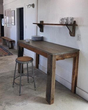 Lane Toran Instagram - Did the dang thing and got ‘er done. This is what I started yesterday. Needed more prep space in the kitchen and it also doubles as a bar. Haven’t decided exactly what I’ll display here yet. Swipe for some in progress shots
