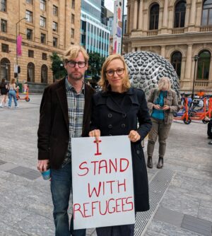 Larissa Waters Instagram - This morning I had the honour to speak alongside Zahra and Vashini at a rally to stop Labor's Deportation and Entry Ban Bill.

Labor’s proposed bill is worse than anything we saw under the Morrison government. If passed it will violate our international human rights obligations, rip families apart and whip up racism around the country.

In a country like Australia, we should be proud of multicultural and migrant communities. The Greens will always fight for human rights and for permanent protection for all refugees.

We need Labor to know that racism won't win them votes at the next election. Please make your voice heard and sign the petition in my stories.