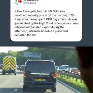 Larissa Waters Instagram - Julian Assange is coming home.

After 1901 days, Julian has finally been released from Belmarsh prison.

Our thoughts are with Stella, his children, and all his family and loved ones desperate to see him. 

While great news, a decade of Julian’s life was taken by US overreach. 

Journalism is not a crime. 

Pursuing Assange was anti-democratic, anti-press freedom, and the charges should have been dropped.

To the millions of people around the world who campaigned to #FreeAssange thank you.

Credit: Wikileaks