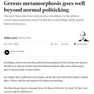 Larissa Waters Instagram - When you’d rather rail against posters than inequality and the climate crisis… Weird flex, but ok.
