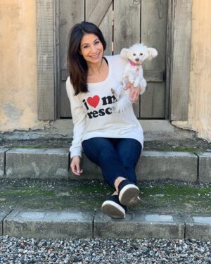 Larissa Wohl Instagram - I’ve been putting off this post because I don’t want it to be real 😢 My sweet baby Muppet is now in heaven with my mom 🌈 I rescued Mupper from @handinpaw after seeing her posted online. Muppet was my rescue baby for 9 years and quickly became my partner in crime. She came to work with me, slept with me, made me laugh every time she moved and secretly hated me. I always joked that she was the one who played hard to get with my affection. 

I know her quirky little face and sideways ears made a lasting impression on many people and I hope she inspired some to consider adopting and rescuing a little magical Muppet for themselves. Thank you to my Muppet for being by my side for so many (good and bad) seasons. I promised you I wouldn’t let you suffer and I hope I fulfilled that. Enjoy running and frolicking in heaven ❤️🌈❤️ I miss you and I’ll be posting about you forever and helping others in your name ❤️❤️❤️
•
•
•
#muppet #muppetbaby #untilwemeetagain #rip #rainbowbridge #imissyou #petrescueexpert #hallmarkchannel #homeandfamilytv #larissawohl #savedbythel #adopt #adoption #adoptdontshop #dog #dogs #dogsofinstagram #foster #fosteringsaveslives #mygirls #maltipoo #maltipoosofinstagram #instadogs #dogsofinstagram #smush #truelove
#dogmom #fourpaws