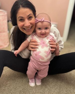 Larissa Wohl Instagram - Somebody wanted to show off her Sunday best 😌💜
Thanks to @ginassimplebeauty for this adorable get up. The shoes are the best!!
•
•
•
 #mom #mama #momlife #mommy #momnashville #larissawohl #baby #babygirl #mybaby #mybabygirl #girlmom #daughterlove #daughter #emma #emmaelizabeth #workingmom #favoritejob #nashbabies #nashvillebaby #larissa #momhood #4months #4monthsold #fourmonthsold #babyshoes #shoes #shoesies #ootd