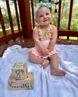 Larissa Wohl Instagram - I can’t believe this little goose is 8 months old 🥹 She’s brought so much joy and sunshine to our lives. she’s also brought so much back and neck pain to our lives 🤣. But I’ll take it for that goofy grin! Swipe right ➡️ for some laughs ❤️
•
•
•
#mom #mama #momlife #mommy #momnashville #larissawohl #baby #babygirl #mybaby #mybabygirl #girlmom #daughterlove #daughter #emma #emmaelizabeth #workingmom #favoritejob #nashbabies #nashvillebaby #larissa #momhood #8monthsold#8months #eightmonthsold #larissawohl #stopgrowing #stoptime #lizziegirl