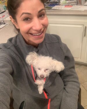Larissa Wohl Instagram - I’ve been putting off this post because I don’t want it to be real 😢 My sweet baby Muppet is now in heaven with my mom 🌈 I rescued Mupper from @handinpaw after seeing her posted online. Muppet was my rescue baby for 9 years and quickly became my partner in crime. She came to work with me, slept with me, made me laugh every time she moved and secretly hated me. I always joked that she was the one who played hard to get with my affection. 

I know her quirky little face and sideways ears made a lasting impression on many people and I hope she inspired some to consider adopting and rescuing a little magical Muppet for themselves. Thank you to my Muppet for being by my side for so many (good and bad) seasons. I promised you I wouldn’t let you suffer and I hope I fulfilled that. Enjoy running and frolicking in heaven ❤️🌈❤️ I miss you and I’ll be posting about you forever and helping others in your name ❤️❤️❤️
•
•
•
#muppet #muppetbaby #untilwemeetagain #rip #rainbowbridge #imissyou #petrescueexpert #hallmarkchannel #homeandfamilytv #larissawohl #savedbythel #adopt #adoption #adoptdontshop #dog #dogs #dogsofinstagram #foster #fosteringsaveslives #mygirls #maltipoo #maltipoosofinstagram #instadogs #dogsofinstagram #smush #truelove
#dogmom #fourpaws