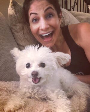 Larissa Wohl Instagram - I’ve been putting off this post because I don’t want it to be real 😢 My sweet baby Muppet is now in heaven with my mom 🌈 I rescued Mupper from @handinpaw after seeing her posted online. Muppet was my rescue baby for 9 years and quickly became my partner in crime. She came to work with me, slept with me, made me laugh every time she moved and secretly hated me. I always joked that she was the one who played hard to get with my affection. 

I know her quirky little face and sideways ears made a lasting impression on many people and I hope she inspired some to consider adopting and rescuing a little magical Muppet for themselves. Thank you to my Muppet for being by my side for so many (good and bad) seasons. I promised you I wouldn’t let you suffer and I hope I fulfilled that. Enjoy running and frolicking in heaven ❤️🌈❤️ I miss you and I’ll be posting about you forever and helping others in your name ❤️❤️❤️
•
•
•
#muppet #muppetbaby #untilwemeetagain #rip #rainbowbridge #imissyou #petrescueexpert #hallmarkchannel #homeandfamilytv #larissawohl #savedbythel #adopt #adoption #adoptdontshop #dog #dogs #dogsofinstagram #foster #fosteringsaveslives #mygirls #maltipoo #maltipoosofinstagram #instadogs #dogsofinstagram #smush #truelove
#dogmom #fourpaws