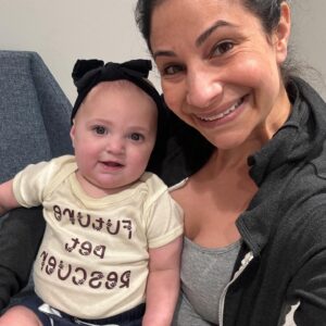 Larissa Wohl Instagram - I mean, did you expect anything less????
#futurepetrescuer 🐶 🐱 🐢 🦜 🐰 Thank you @jollyyy_rancherzzz for this amazing onesie ❤️
•
•
•
#mom #mama #momlife #mommy #momnashville #larissawohl #baby #babygirl #mybaby #mybabygirl #girlmom #daughterlove #daughter #emma #emmaelizabeth #workingmom #favoritejob #nashbabies #nashvillebaby #larissa #momhood #8monthsold#8months #eightmonthsold #larissawohl #stopgrowing #stoptime #lizziegirl #petrescue
