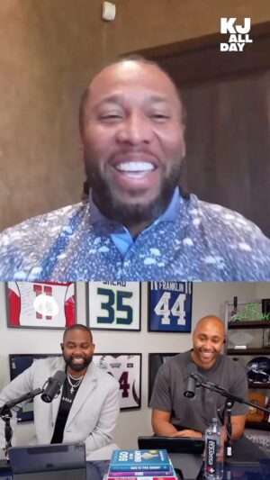 Larry Fitzgerald Jr. Instagram - Catch me on @kj_wright34’s All Day Podcast discussing friendship with @kamchancellor on and off the field. 🏟️All love, laughter and of course, tackles.🏈 
🔗: https://youtu.be/aD2oEmDfmRs

#GuestSpot #SportingSpirit #podcast