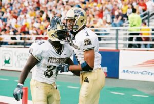 Larry Fitzgerald Jr. Instagram - I’ve seen a few young athletes announce their college commitment decisions recently, and I can’t help but reflect on making that decision on my own all those years ago.

Choosing to attend @pittofficial and continue my athletic career there was one of the most formative decisions I could ever make. My experience at Pitt allowed me to grow into the young man I wanted to be, challenge myself both academically and athletically, and make lifelong connections and memories I’ll never forget. I remember the first time I stepped onto the field, I knew it was where I was meant to be. From the coaches, the players, and the administration to the city and my church family at Mt Ararat, everything felt like a new home away from home. 

For any young student-athletes out there making a college decision right now: trust your instincts, do your research and find a place that feels like home and doesn’t make you feel like you are just another spoke on a wheel, where you can grow and develop as a person and an athlete. If you do all of that, it’ll be all worth it in the end.