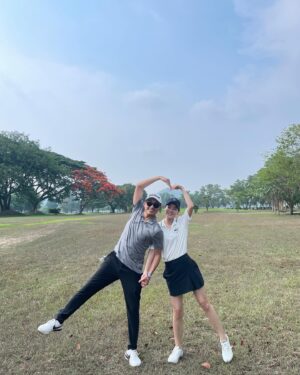 Latthgarmon Pinrojkirati Instagram - ตีโดนลูกก็ดีแค่ไหนแล้ว🥹🫶🏻🏌🏻‍♀️