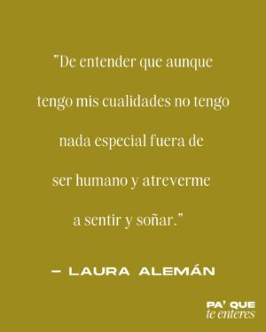 Laura Aleman Instagram - frases del día ♥️ #paquetenteres 

en el primer quote le pregunté a @lauraalemanofficial cómo ha sido su crecimiento viviendo en LA - creo que es un sentimiento que mucha gente pasa porque estamos en una ciudad que nos obliga a crecer y a la misma vez creando sueños y experiencias ✨ #kqbh #radiola #podcastpuertorico 

en el segundo quote le pregunté sobre cómo identifica su legado como artista!! para los que no sepan Laura go waaayyy back desde Zona Y en Puerto Rico 🇵🇷💪🏽 — que bonito ponerlo de esa forma; al final el trabajar en el mundo creativo es colaborar por siempre ✔️ 

me identifico con los dos pero en estos momentos de mi vida me resuena más el primero! y tu, con cuál te identificas más? 

btw: estamos live as we speak! TUNE IN!