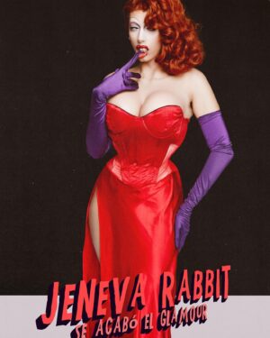 Laura Corbacho Instagram - WHEN WE MET JESSICA RABBIT IN 1988, WE THOUGHT WOMEN LIKE HER EXISTED ONLY IN CARTOONS. THEN WE MET JENEVA 💋👠

En este capítulo había que imitar un dibujo animado pero además era el reto de comedia y dije como hago esto pero siendo fiel a mi personaje, pues siendo una ordinaria pero estando guapísima 💋
Y como quería meter mi rollo cabaret si o si en algún episodio decidí hacerlo en este versionando la canción de ‘Why don’t you do right’ pero hablando pues de las necesidades de una salió esta canción: Jeneva Rabbit: Se acabó el glamour 💩🚽
Por que una diva como yo también tiene derecho a peerse !!! 💨💨
En el fondo yo también soy humana chiques 😔
Gracias a misstodo @davidlineo por ayudarme con la música como siempre 💖

Ya podéis disfrutar de todos los episodios de @regiasdeldrages en su canal de YouTube 

No olvidéis poner #TeamJeneva por todas partes, que devorar no es gratis y ahora es el momento de devolver el servicio que he hecho apoyando 🤩👑

Gracias por estar ahí durante todo el camino y recordad que nos vemos el 9 de Mayo en el @martacarinomadrid para la CORONACIÓN ‼️🥹👑

Dress by Victoria Secret vintage 
Custom by @adrxworld 
Gloves by @adrxworld 
Hair by @garciamartinezbrais 
Photo by @gonzagallego 
Grafismo by @davidlineo