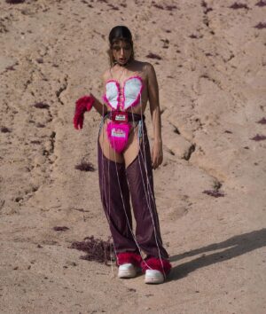 Laura Corbacho Instagram - Wearing @digital_distortion666 for @wag1mag 

Collection: Venus 💕
Photo: @a.batuecas 
Mua: @_marialorain_ 
Hair: @bylamari_ 
Stylist: @livingasmonster