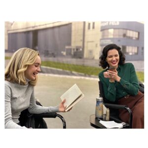 Laura Mennell Instagram - Challenge accepted:  To all professionals in the television/film world, join the challenge to post a photo of you in your job … Just a picture, no description.  The goal is to flood social media with our profession. 

#SAG #AFTRA #sagaftrastrong  #unionstrong #SAGAFTRAstrike #powertoperformers #sagaftra #lauramennell #sagaftramember #100daysstronger #sagaftramembers