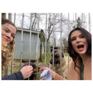 Laura Mennell Instagram - In honour of #DangerousGame’s release, I’ll share behind the scenes photos of some wonderful folks I got to work with. 

Also, it was great teaming up with #Loudermilk castmate, @willsasso again, who this time plays my onscreen hubby. 

These snapshots are a touch smilier than what you’ll see of us on camera  in this gory show.  Pictured are Will, @meganlcharp (my tv daughter), @kaya_coleman_, and @mcnamara6262 (our director). 

PS Shout out to @fc__mua #💇🏻‍♀️, @alicia.ohana  #💄, and @thetaeffect /Tibor Farkas #🩸for making me up as Marie! Xo

Don’t forget to stream #dagerousgamemovie on @paramountmovies 
@sp_media_group 
.
.
.
.
.
.
#lauramennell #behindthescenes #scarymovie #horrorshow #edgeofyourseat #scream #halloween #actress #vancouverfilm #paramountplus #willsasso #kayacoleman #megancharpentier #fakeblood #screamqueens #halloweenmovie #newreleases #actorslife #moviemagic #gore #thriller #whodoneit #boardgamemovienight