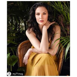 Laura Mennell Instagram - #Repost from @my71mag 
Loved this interview for with 71 magazine during @historybluebook.  Go to their link to read the full article.
.
@my71mag: “It’s important to set goals for yourself & be honest with what you want.” 💫 #TMBT to our chat with actress @laura_mennell on her processes & women in cinema. (🔗 in stories) 
#📷 :  @jennabermanphoto 
#💄 :  @hannahschell 
#👗 : @manyasibal 
#🌎 : @loft_garden_oasis 
.
#thrownbackthursday #lauramennell #interview #71magazine #my71mag #film #artslesstraveled #badasswomen #projectbluebook