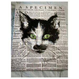 Laura Mennell Instagram - Today’s the first day to bid on my piece for this year’s @brushofhope!  Help raise much needed funds for Canada’s Atlantic Kidney Foundation, and check out their Celebrity Auction on EBay from October 21st - 31st.  Who knows, maybe you can take this painting home of my cat Louie?! 
The EBay link to my piece is in my bio!  Why not bid right now?!! X ♥️🙌🏻☀️
.

.
.
.
.
.
.
.
.
.
#brushofhope #lauramennell #projectbluebook #brushofhope2020 #mimihynek #catsofinstagram #catpainting #paintingonnewspaper #tuxedocat #browneyedgirl #actress #charity #kidneyfoundation #canadiankidneyfoundation #artforacause #mycatsmymuse #onlineauction #ebay