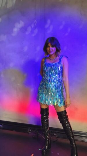 Lauren Layfield Instagram - When you need sparkles to host the @bbceurovision Pre-Party, @iltastudio DELIVERS💎

OH GOD WHAT A NIGHT. Thank you SO much @iltastudio for the glorious dress and also a huge thanks to @abkmakeup and @ellepritchard who went above and beyond to get me ready and stopped me sweating toooooooo much. 

I’ve got so many fun photos to share from last night, ALLOW ME. I’M SO SAD ITS OVER, QUEEN LOREEN BUT JUSTICE FOR KÄÄRIJÄ!