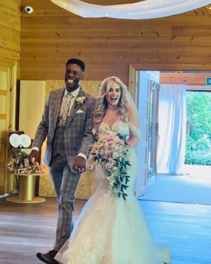 Lauren Layfield Instagram - Weddings are so bloody good, aren’t they? Please invite me to your wedding. Even if I don’t know you, I will come and bring drunk Auntie vibes. Congrats @louischads and @alicetrost - I remember me and Louis going for little catch-up coffees and him telling me about various dating disasters, and how PERFECT Alice sounded and I’m so pleased he locked her down and I get to make her my friend too.🥲

And to @rocketrhys and @b.e.t.h_johnson, who met at CBBC (big up CBBC) and are literally the cutest couple to walk this earth. I think I literally screamed when I heard Rhys had pulled Beth because its a chefs kiss combo. 

Well done everybody. Isn’t love great.🩷